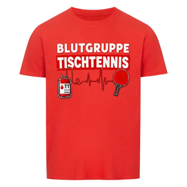 Shirt Blutgruppe Tischtennis
